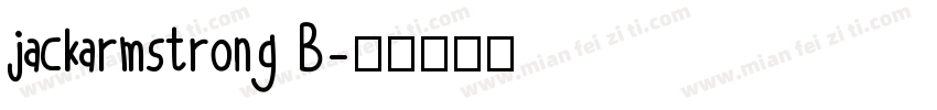 jackarmstrong B字体转换